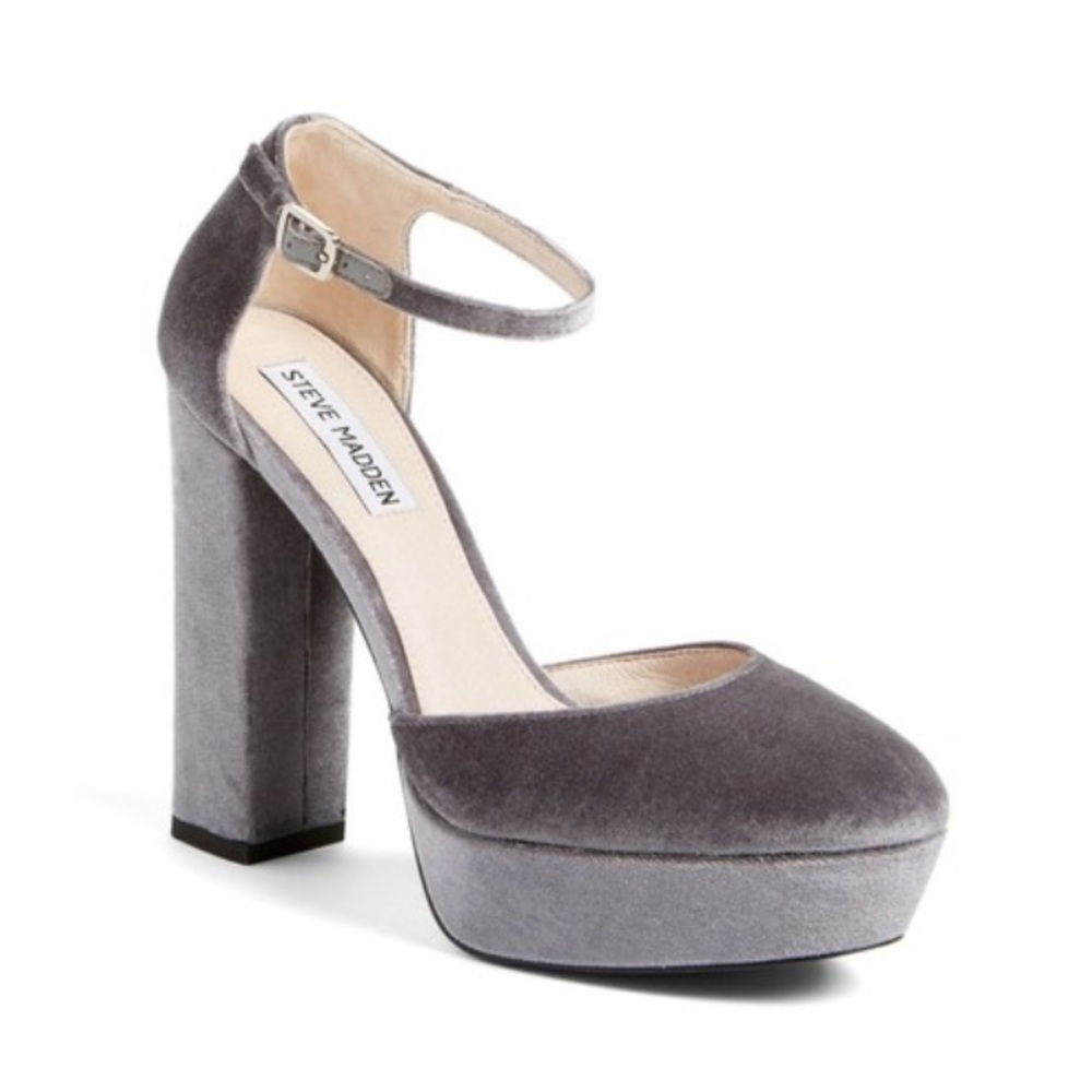 Steve Madden Velvet Platform Pumps